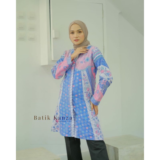 atasan batikTunik soft batik kanza