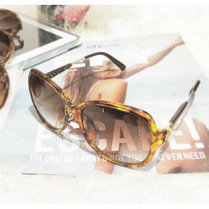 Kacamata Hitam Pria Wanita Frame Coklat Sembur Fashion Sunglasses Gaya Korea - 1503