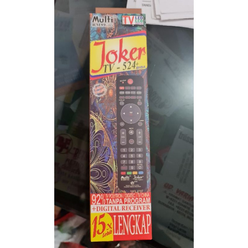 Remote TV Joker 18x Multi TERLENGKAP