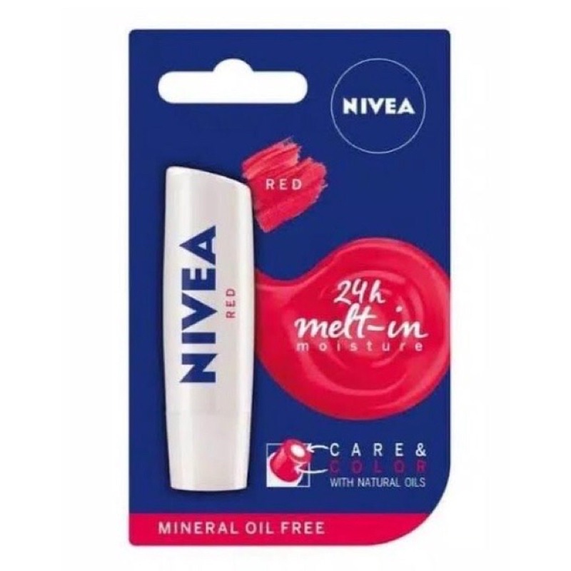 Nivea Lip Care & Color Red | Lip Balm Nivea | Lip Crayon Nivea