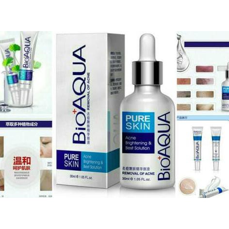 bioaqua pure skin series removal of acne paket 4 in 1
