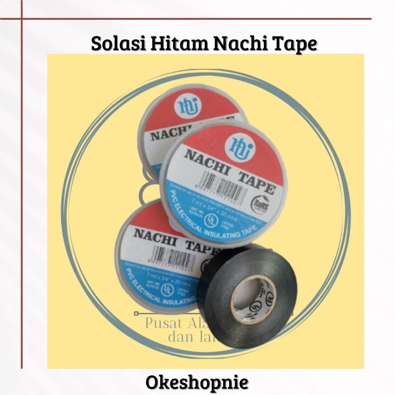 

ISOLASI NACHI TAPE / ISOLASI HITAM / ISOLASI LISTRIK
