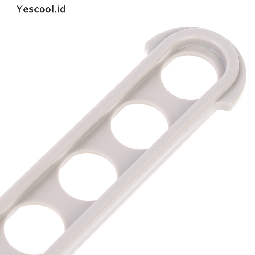 【Yescool】 8-Hole Hanging Drying Rack Wall Mounted Space Saving Window Frame Clothes Hanger .