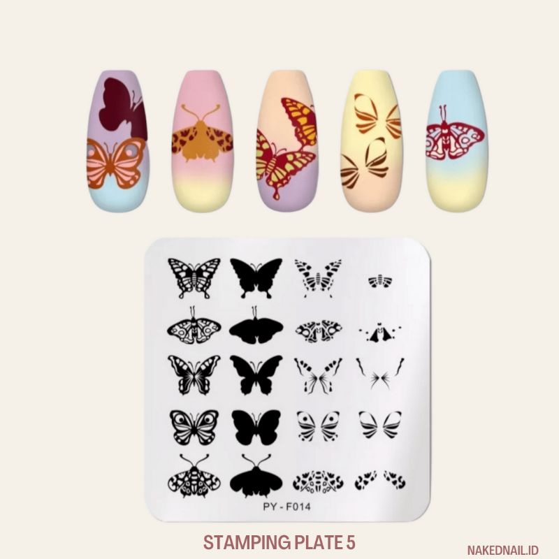 Nail stamp marble marmer plat stamping jelly / plat besi