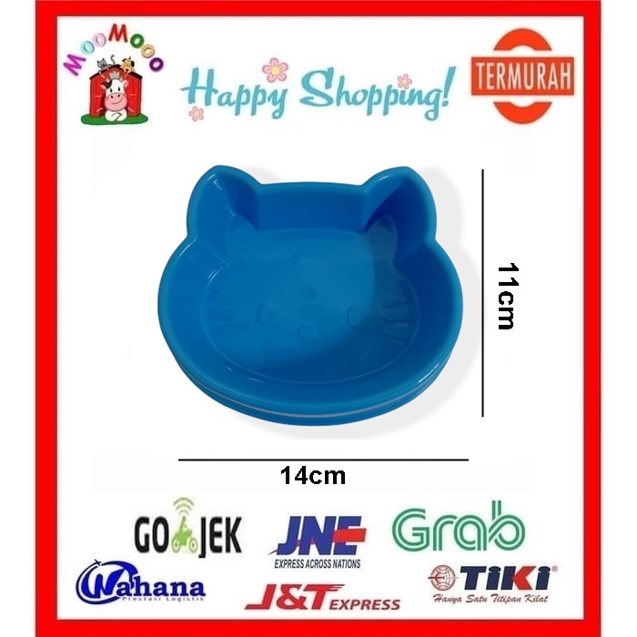 Pet Bowl Single - Tempat Makan Kucing Anjing Bentuk Hello Kitty