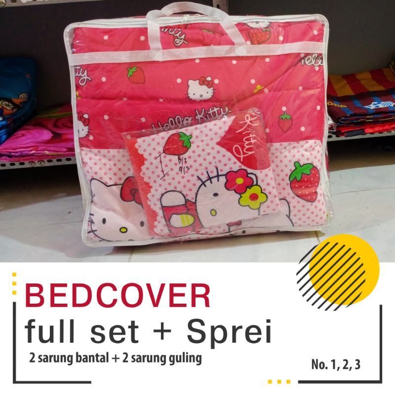 BEDCOVER Full SET, MURAH &amp; LENGKAP