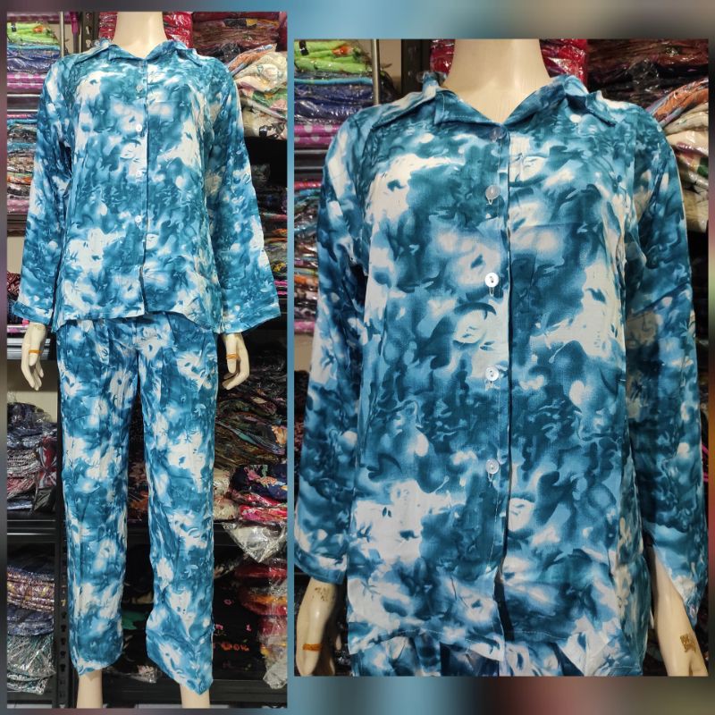 piyama lengan panjang bali busuii lengan kancing