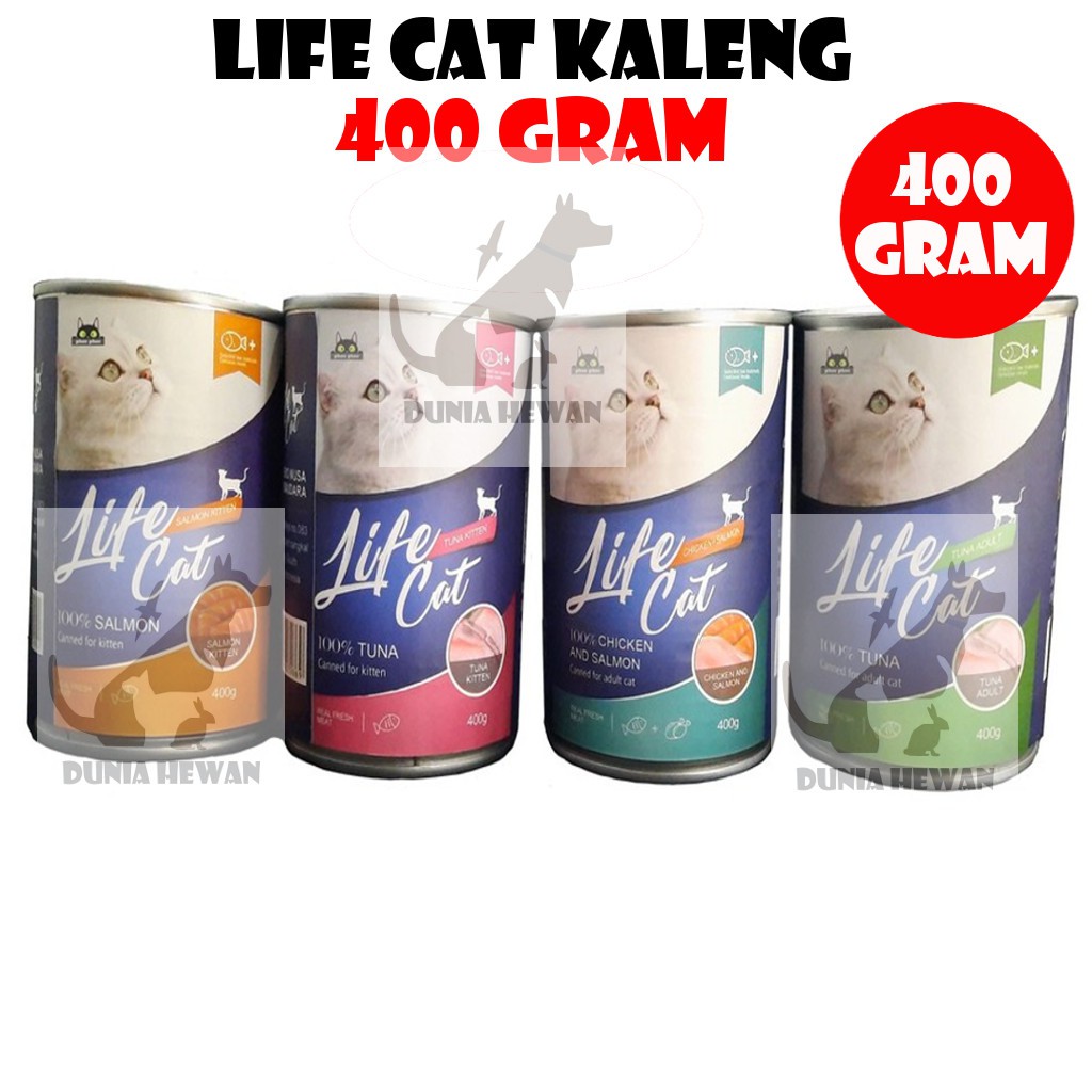 Makanan kucing basah lifecat / life cat kaleng 400g 400 g 400 gr 400gr