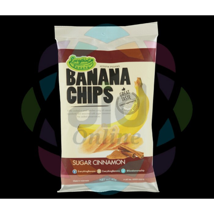 

Kerupuk Pisang Everything Banana Chips - Sugar Cinnamon Flavour