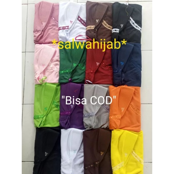 Kerudung Sekolah L//SMP serut samping Kerudung Instan