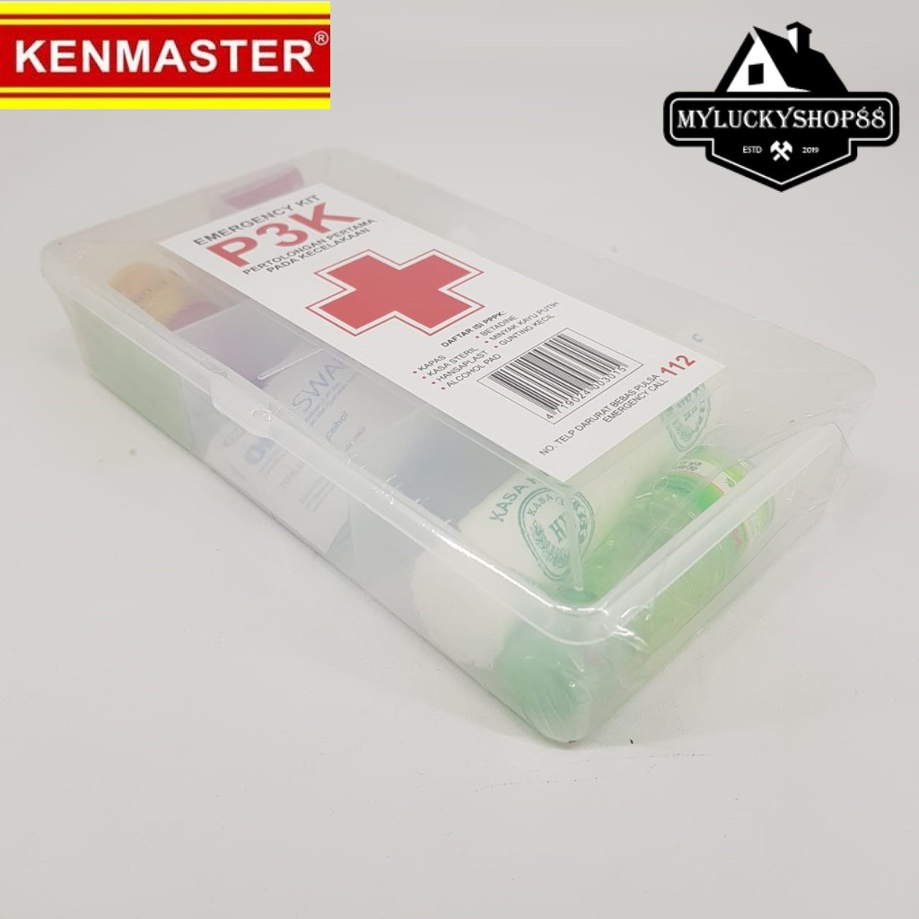 Kenmaster Kotak Obat Obatan P3K Emergency Kit Pertolongan Pertama