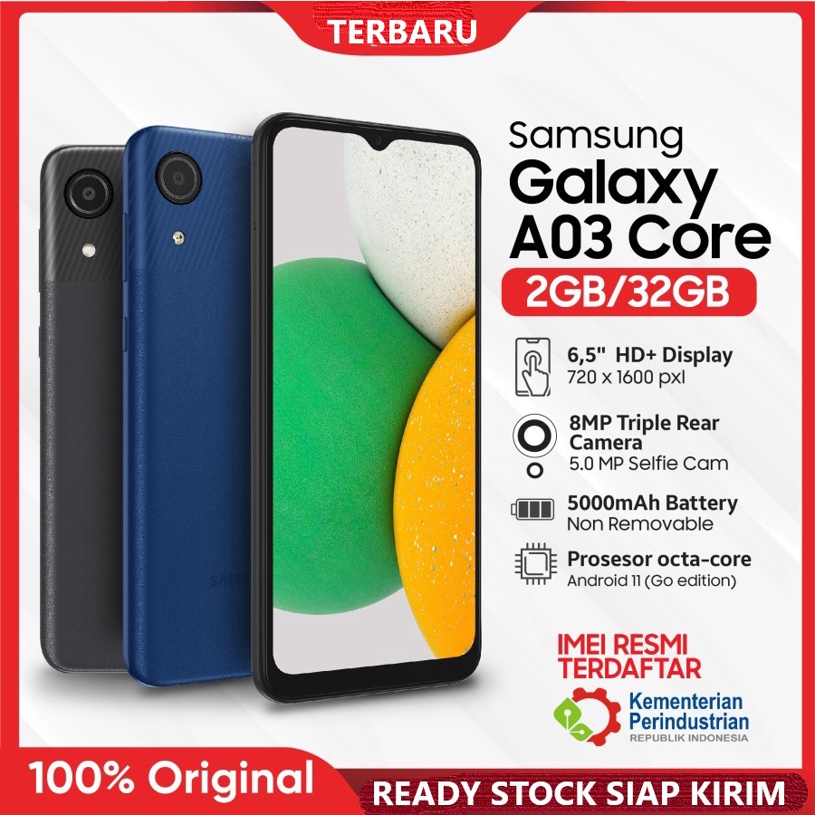 PRODUK TERBARU  - Samsung A01 Core 2/32 GB Garansi Full Set FREE KARTU PERDANA (2nd)