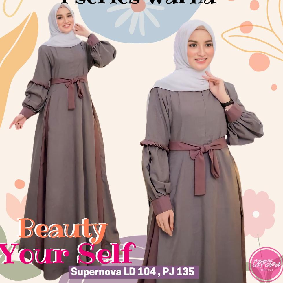 Diskon Promo.. Dress gamis kondangan lebaran wanita remaja Shinta Maxy Dress jumbo fashion muslim te