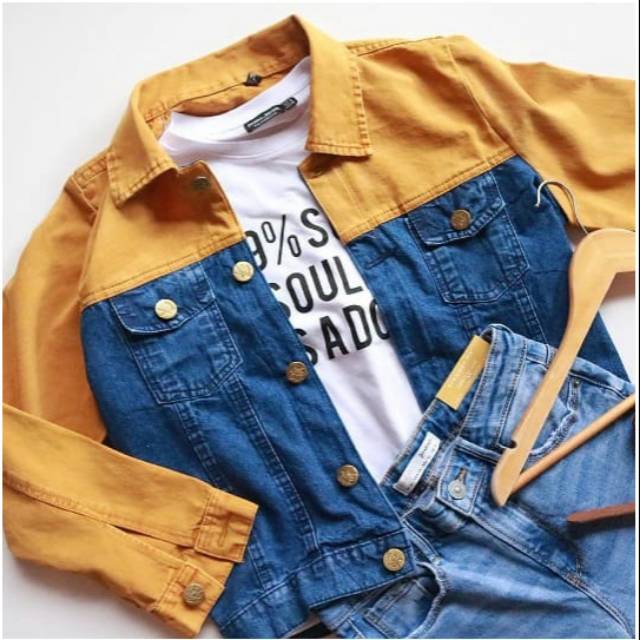 JAKET ZARA TWO TONE Jaket zara two tone,fit to xl