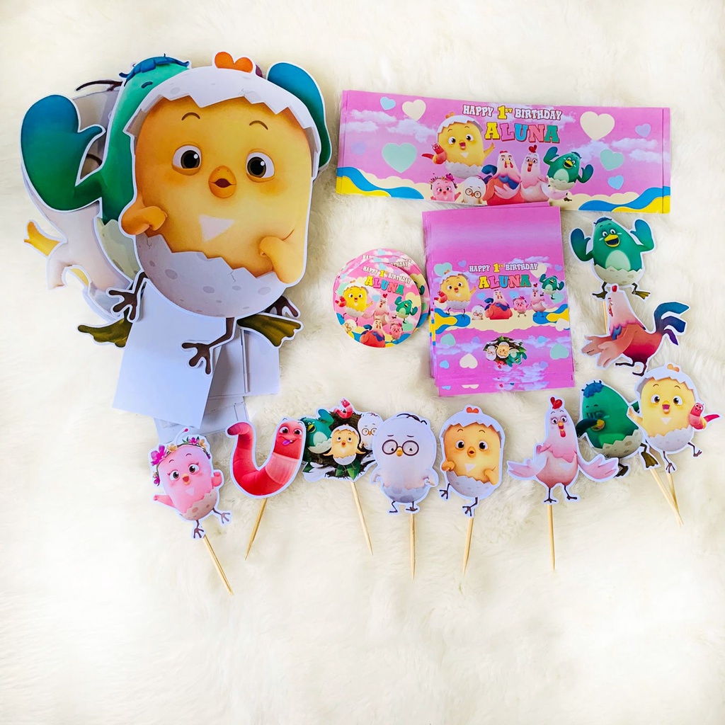 Pat a pat Paket Label Dessert Table Birthday / Hiasan Meja Ulang Tahun