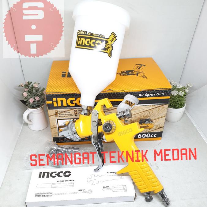          ingco spray gun hvlp semprotan angin cat ingco tabung atas 600cc hvlp
