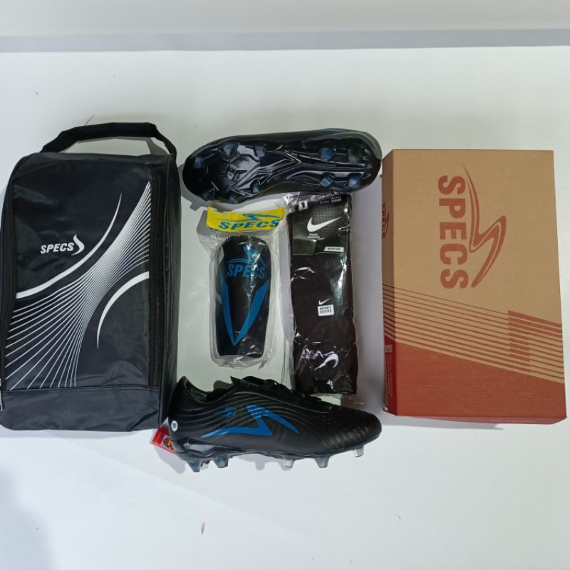 Promo!!!Paket komplit sepatu bola specs lightspeed (sol bening) murah