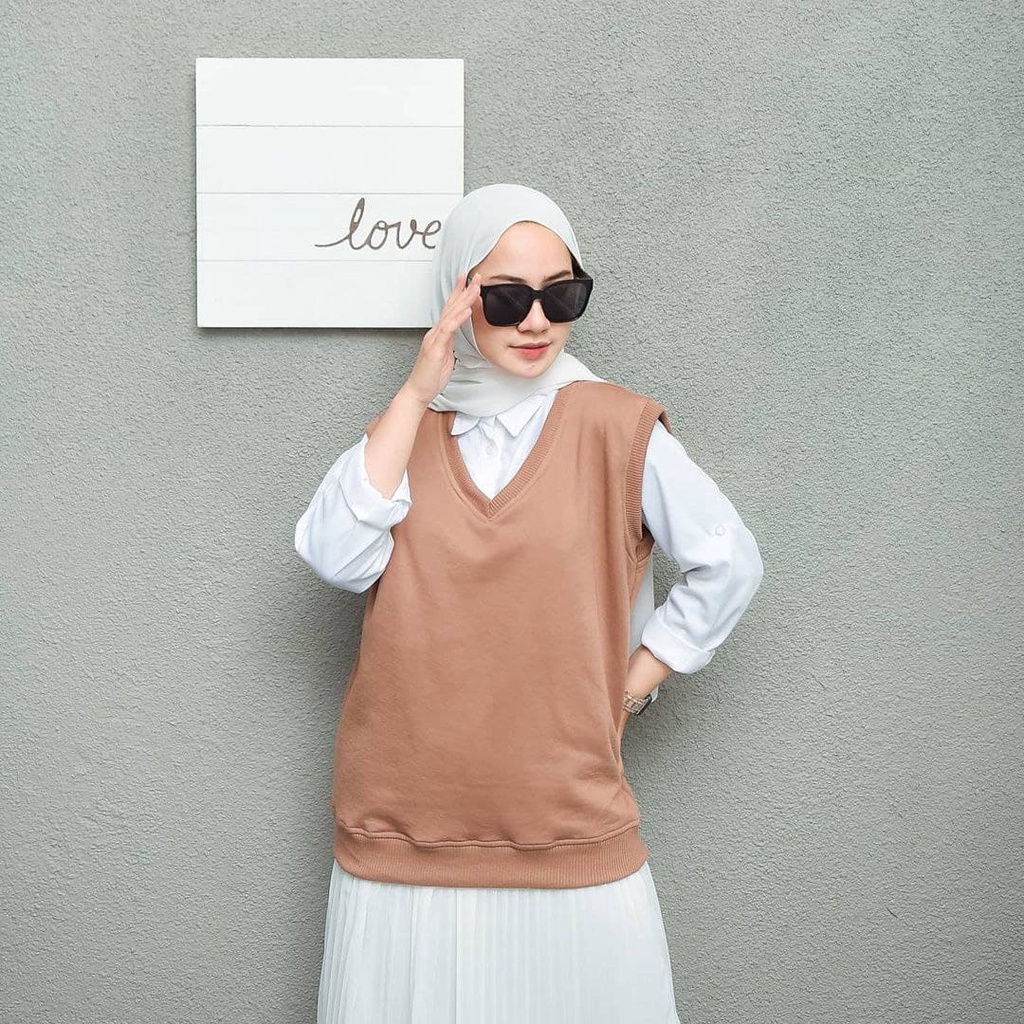 Nara Grosir - Basic Vest l Sweater Terbaru Wanita