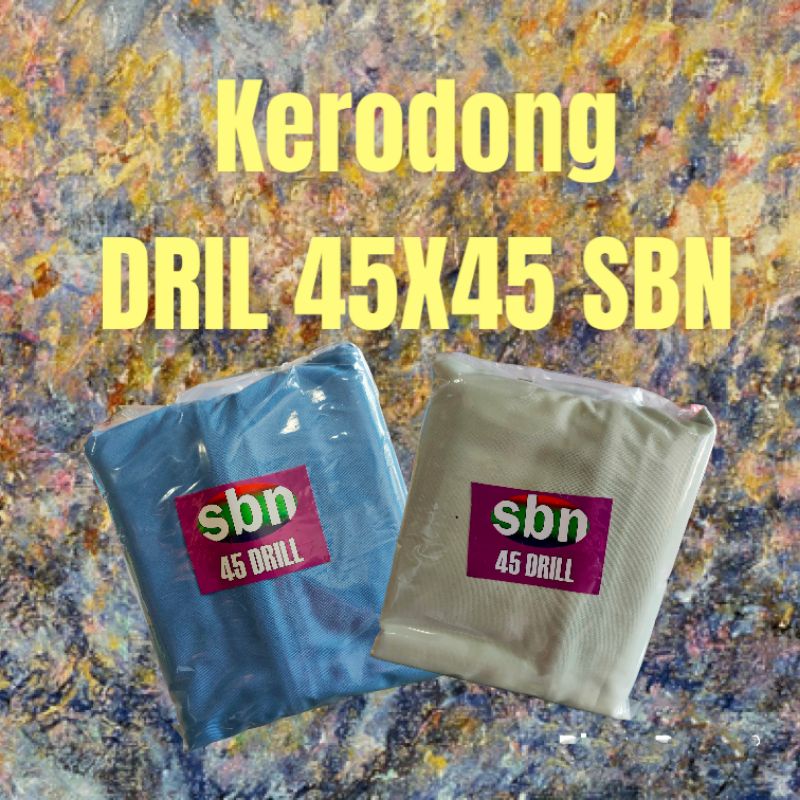 kerodong sangkar burung DRIL 45X45 SBN