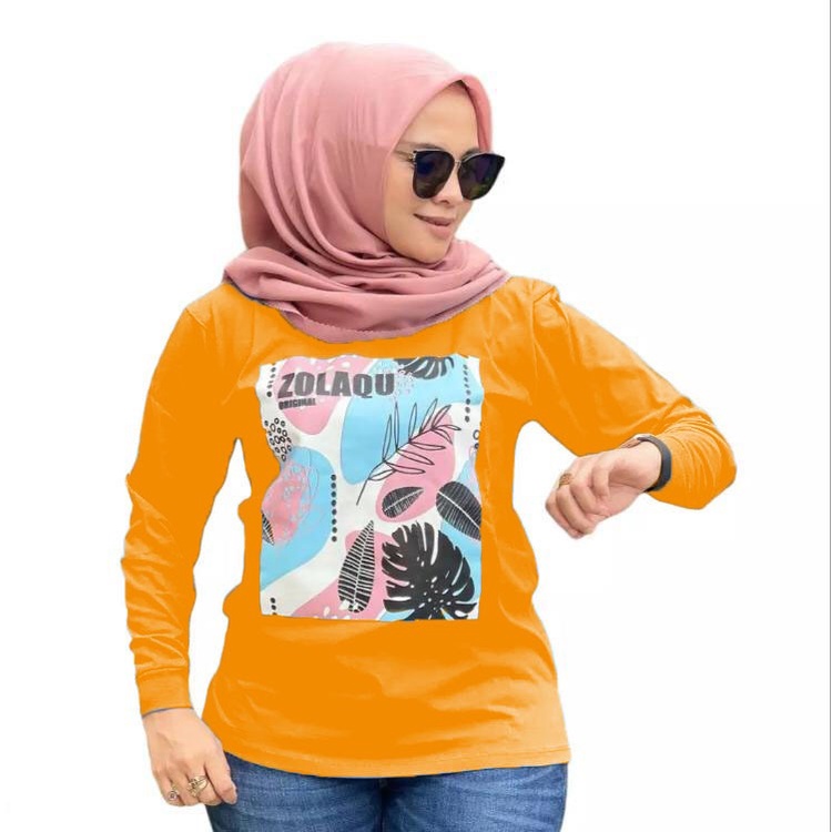 kaos zolaqu/atasan zolaqu terbaru/BAJU ZOLAQU /SWEATER ZOLAQU (COD) BAJU WANITA LENGAN PANJANG