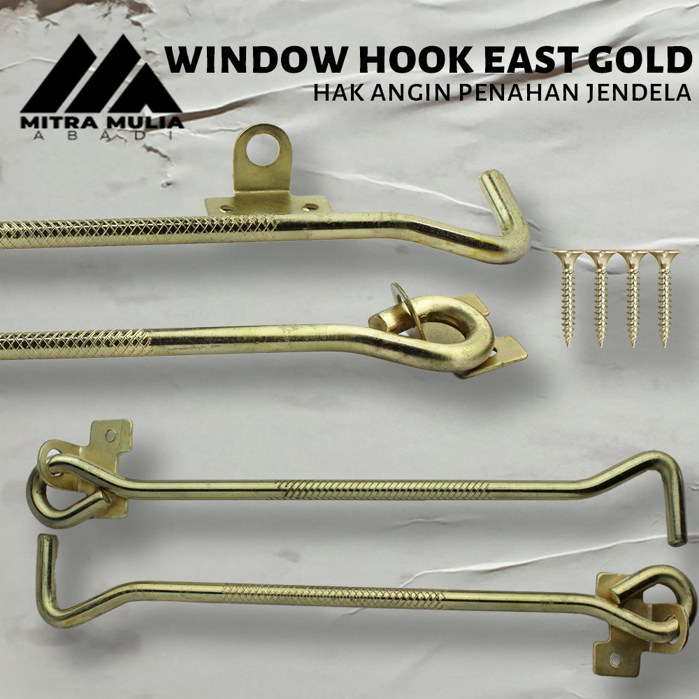 Window Hook East Gold l Hak Angin Penahan Jendela