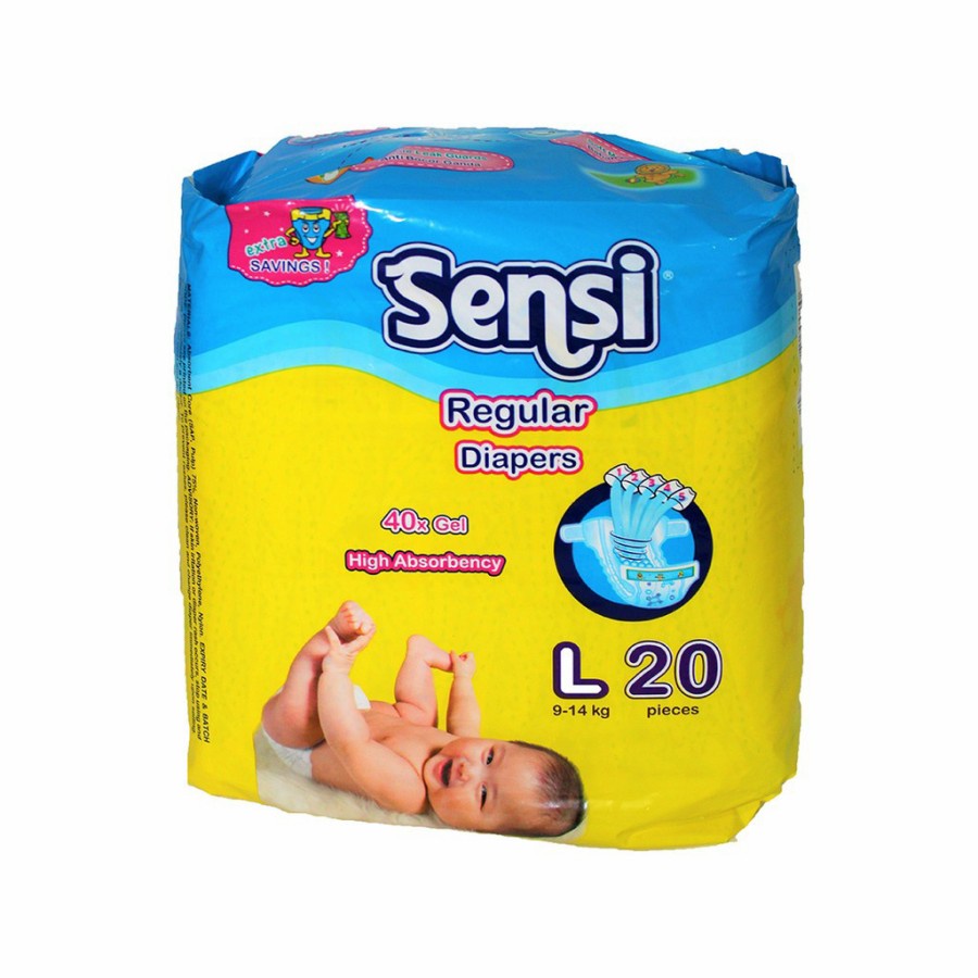 Sensi Diapers Reguler Perekat S20/M20/L20/XL16