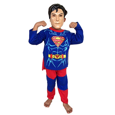 Baju Anak Kostum Topeng Superhero Manusia Super