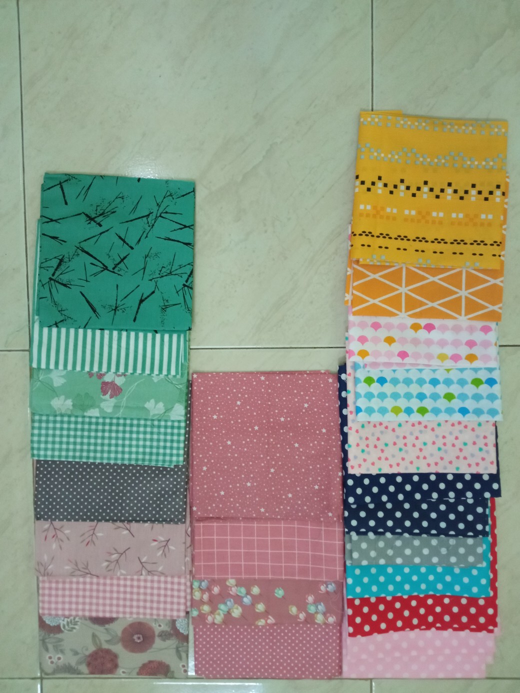 Perca Baby Dotie 50x100 - Kain Sprei Katun Lokal