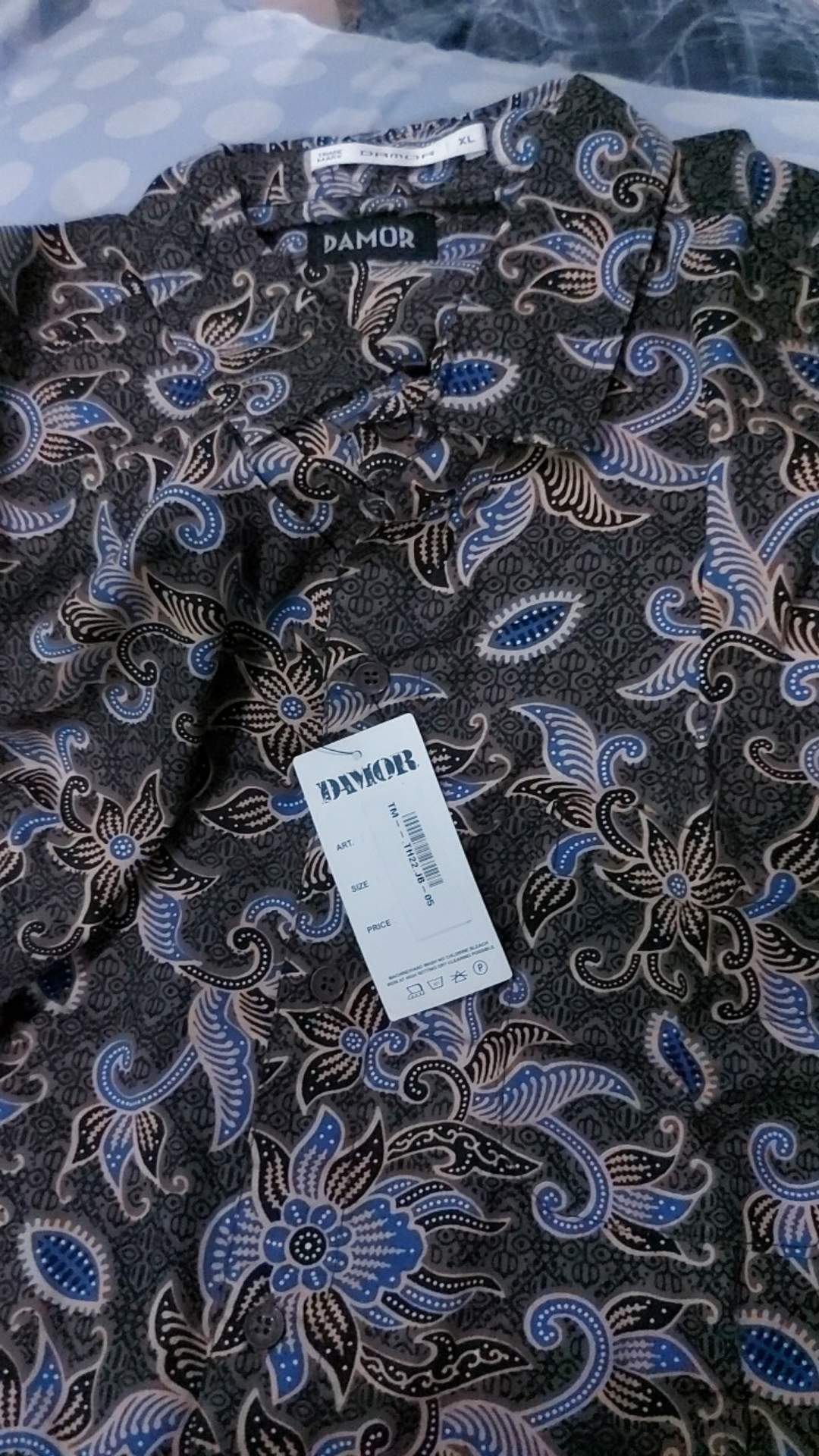 Gof Brsb Damor (cressida) Kemeja Batik Cowok Pakaian Pria Baju Batik Dewasa Lengan Pendek