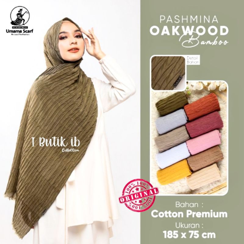 Umama PASHMINA OAKWOOD BAMBOO (pilih warna)