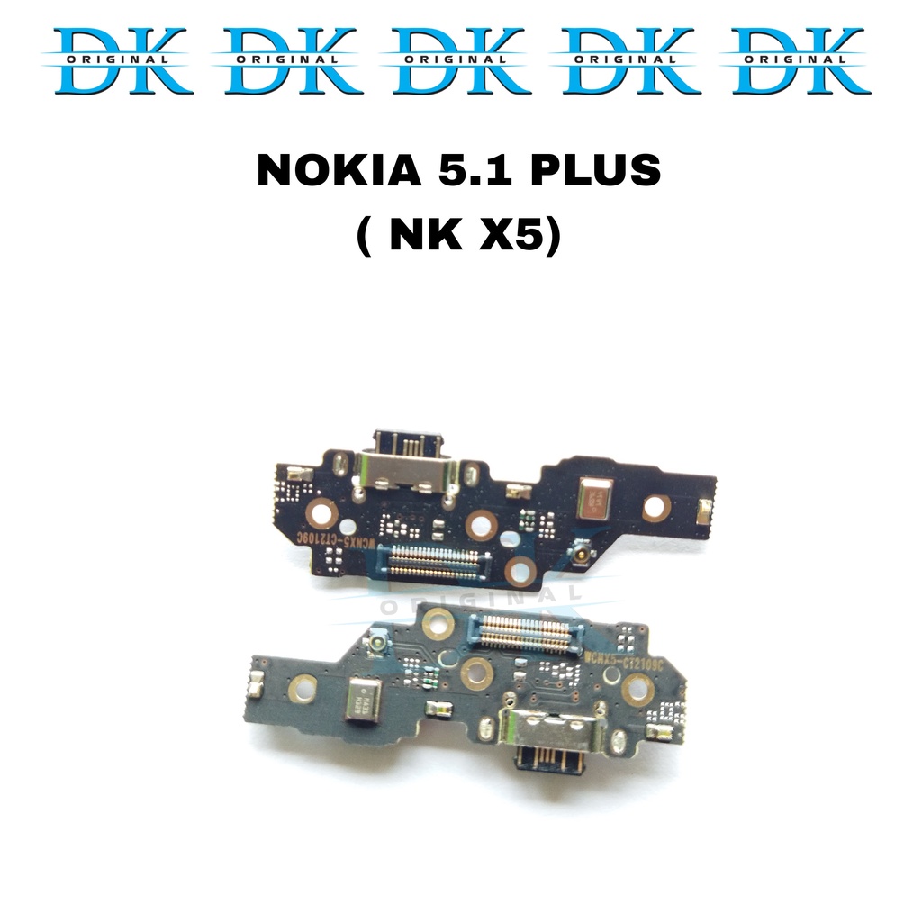 Konektor Charger Nokia X5 5.1 Plus USB Papan Cas Mic Pcb Board