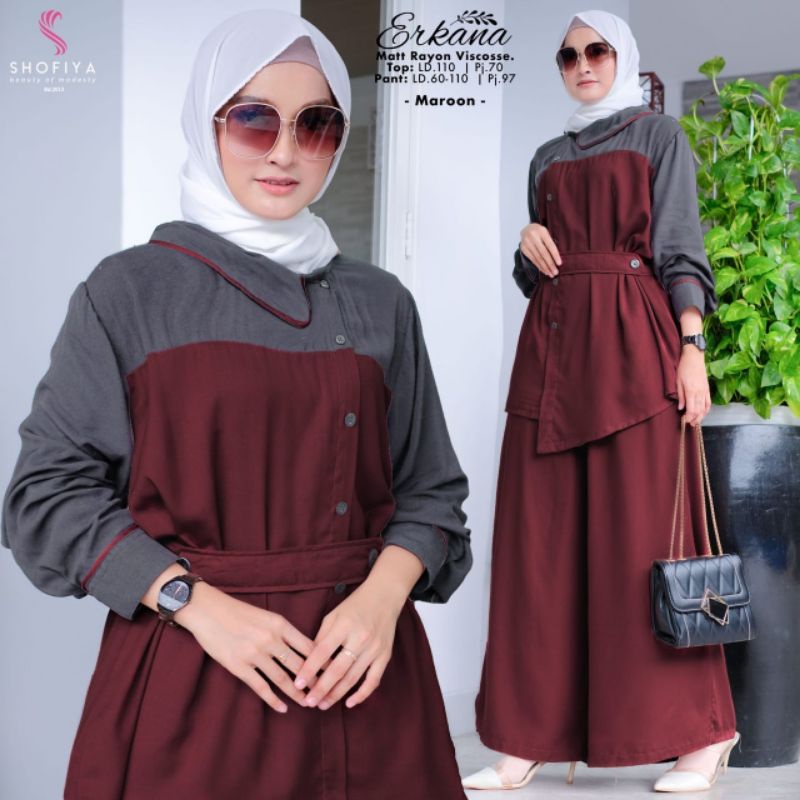 ERKANA ORIGINAL SHOFIYA / SET MUSLIM DEWASA TERBARU [READY]