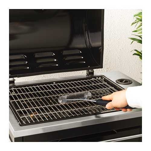 GRILLTIDER Sikat pembersih panggangan BBQ, baja tahan karat uk 37x15cm