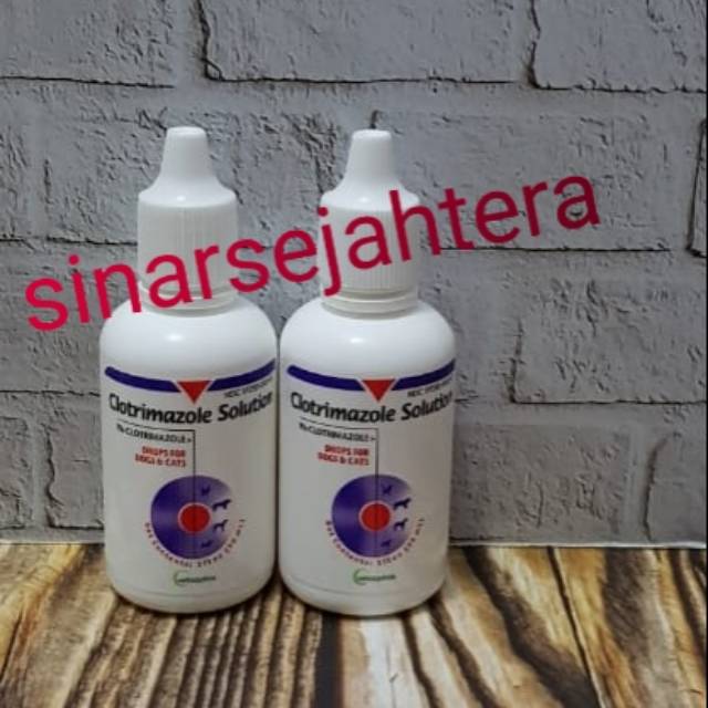Vetoquinol Clotrimazole Solution Obat Tetes Jamur