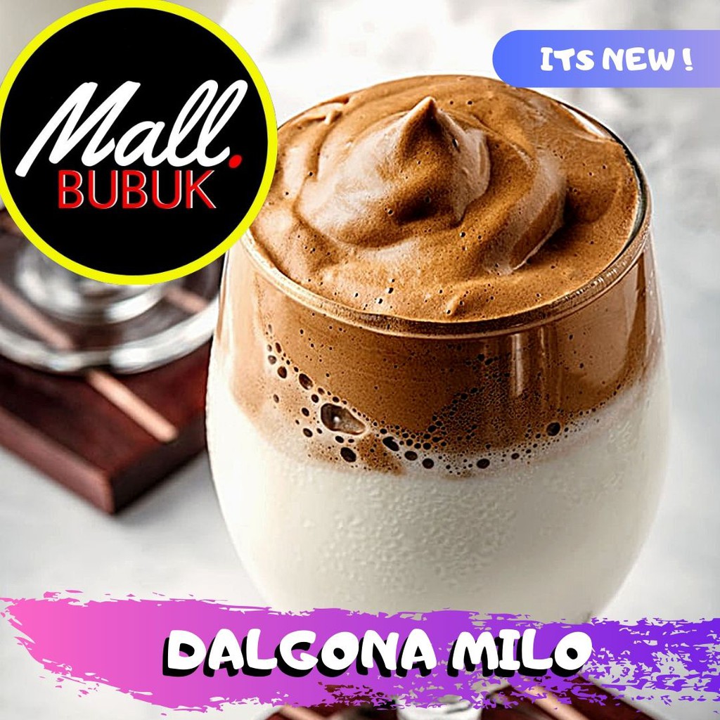 

DALGONA MILO Powder 1kg - Bubuk DALGONA MILO anti gagal 1Kg - DALGONA MILO 1Kg u 40-50 cup mb