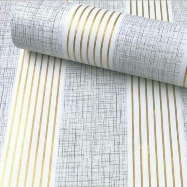 Wallpaper Stiker Salur Gold Abu 45cm X 10m Best Quality