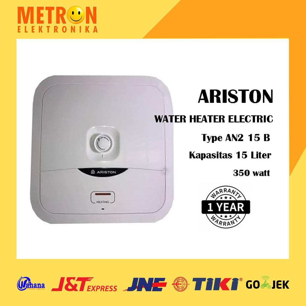 ARISTON AN2 15 B ANDRIS 2B / WATER HEATER ELECTRIC 15 LITER 200WATT / AN215B