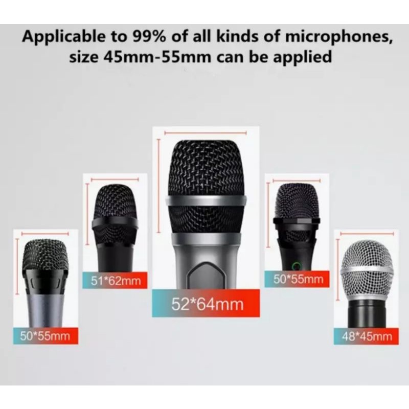 sarung busa spin sponge cover pad mic mikrofon microphone penutup debu pegang wireless kondenser