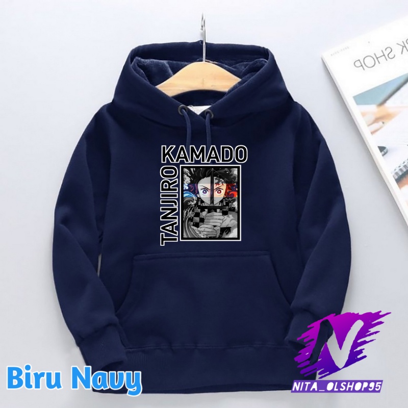 jaket hoodie anak tanjiro kamado