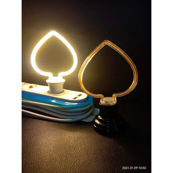 lampu hias led filamen bentuk daun