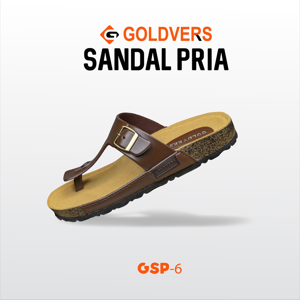 Sandal Pria Goldvers Sendal Jepit Pria Premium Kualitas Import Sandal Santai Jepit Cowok - Goldiesbags