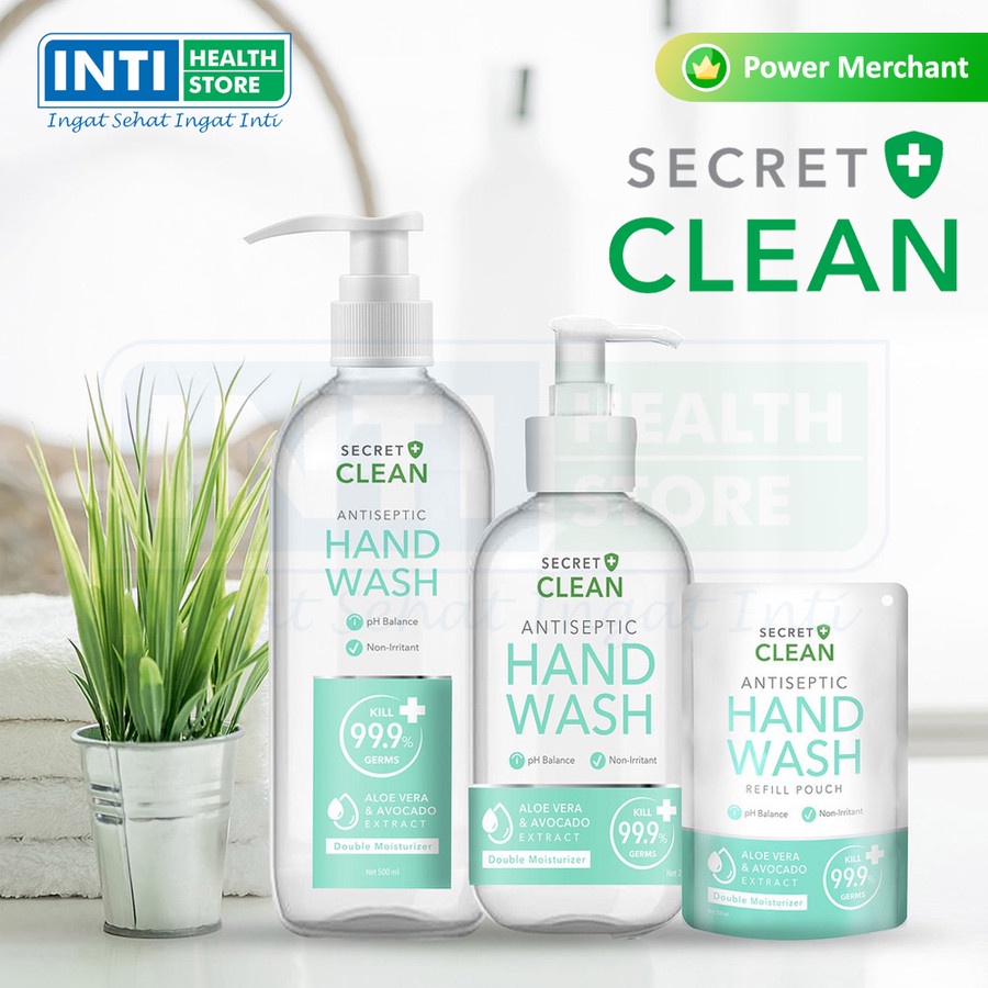 Secret Clean | Hand Wash Antiseptic 500 ml | Sabun Cuci Tangan