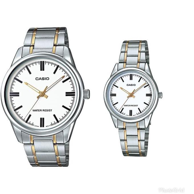Jam Tangan Couple Casio Mtp-V005Sg & Ltp-V005Sg L Original Toko.Feranika