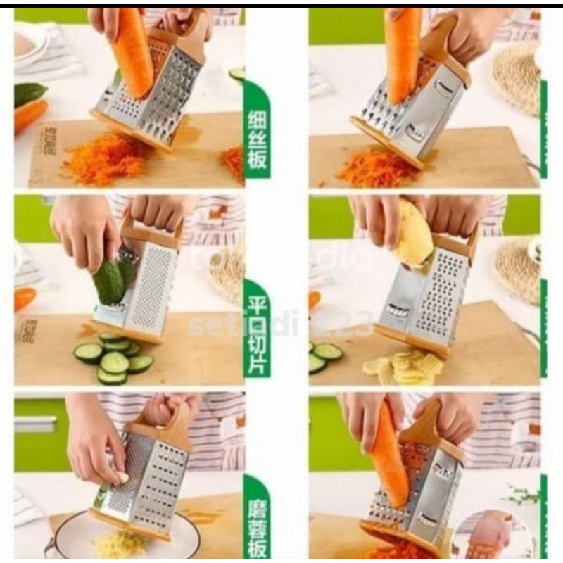 parutan menara 6 sisi/parutan buah/parut singkong/parut keju stainless