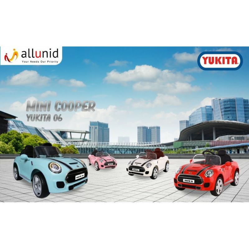Mobil Aki Yukita 06 Mini Cooper / Mainan Anak Mobil Aki