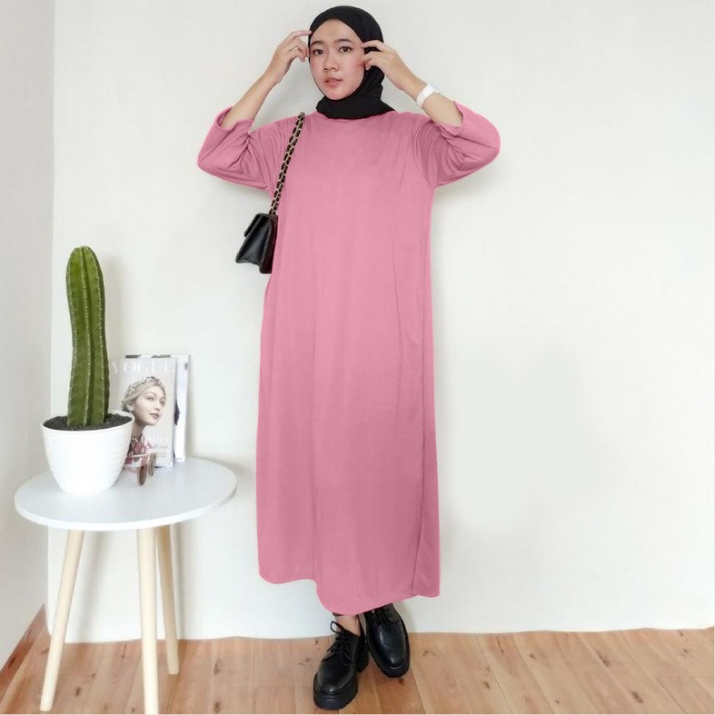 Baju Dress Oversize  Tunik  Premium Oversized Dress Tshirt polos