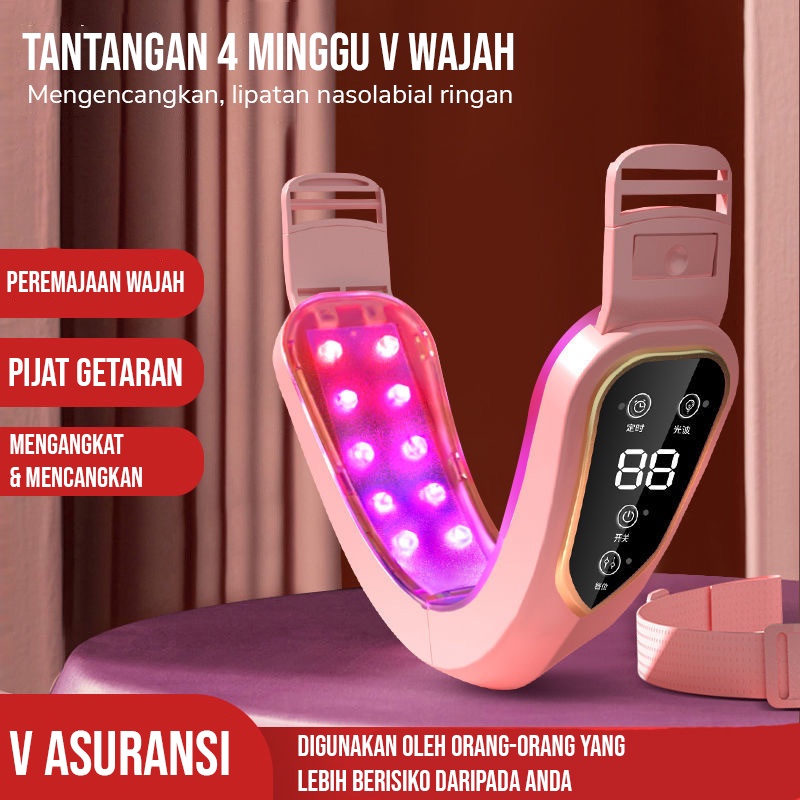 CJVS-SFE TINO Vshape Slimming Face Electric Penirus Pipi Wajah Dagu Dengan 5 Mode Getaran/alat penirus pipi wajah