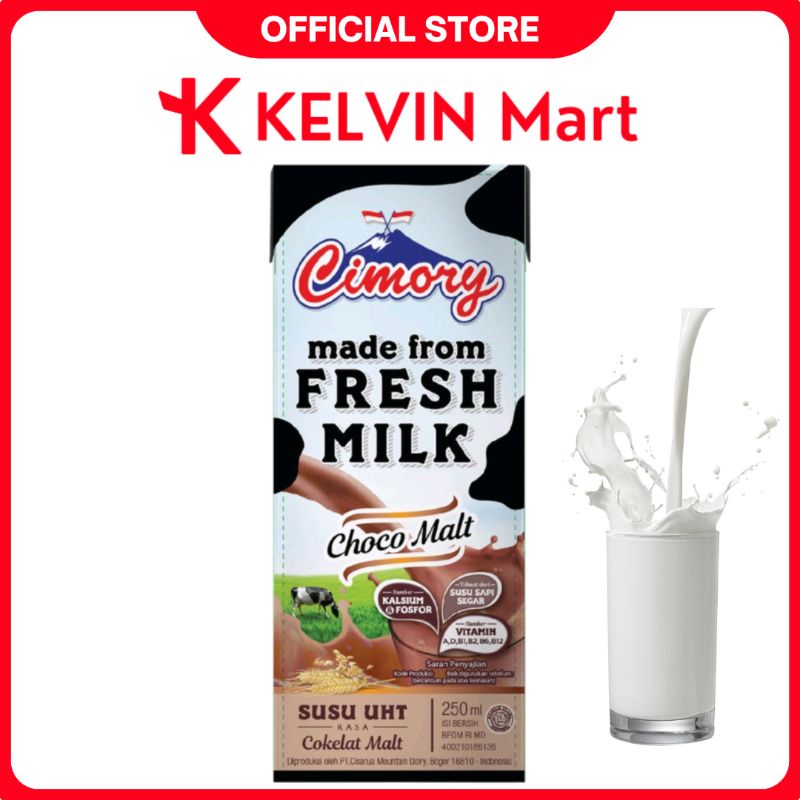 

Cimory Susu UHT Choco malt Rasa Cokelat Malt pck 250mL | KELVIN Mart