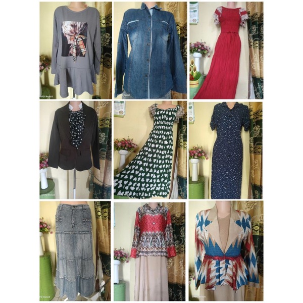 Baju, atasan, setelan, gamis, daster, dress, rok, celana PreLoved (PL) second pernah pakai
