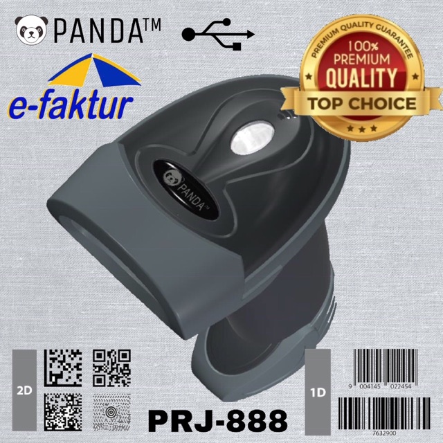 BARCODE SCANNER 2D/1D PANDA PRJ-888 (QR CODE-MAXICODE-DATA MATRIX-PDF417-AZTEC-E-FAKTUR-EFAKTUR)